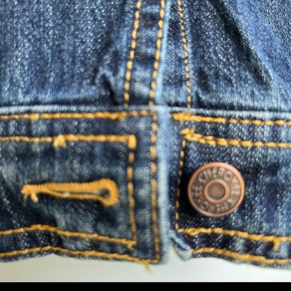 Cherokee Denim Jean Jacket Size M (7/8) - Picture 4 of 6